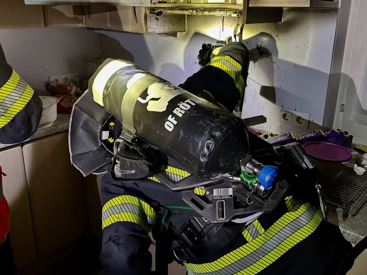 Kellerbrand in der Musterstraße